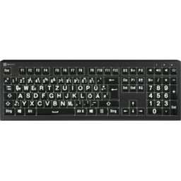LOGICKEYBOARD LKB-LPWBA2PCDE - Teclado, USB, con etiquetado grande