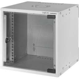 LOGILINK W99Z30G - Carcasa de pared de 10", 9U, profundidad 300 mm, gris