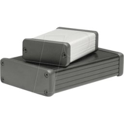 HAMMOND MANUFACTURING 1455J1202 - Carcasa de perfil, 1455 J, 120 x 78 x 27 mm, plateada