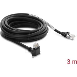 DELOCK 80964 - Cable de cámara GigE RJ45 / RJ45, 90°, CAT.6, S/FTP, 3 m.