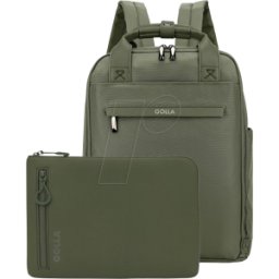 GOLLA 76465 - Mochila para ordenador portátil de 15.6" con manga 13" co