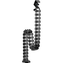 MYWALL MYW HZ43L - Guiado de cables para mesa de trabajo, flexible, 30 uniones, neg