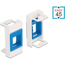DELOCK 81357 - Soporte modular Easy 45 Keystone, blanco / azul
