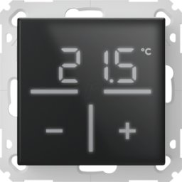 HOMEMATIC IP HMIP WGTC-A - Termostato de pared de vidrio con sensor de CO2, negro