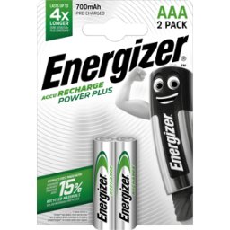 ENERGIZER EN RPP 2X700 - Batería NiMH, AAA (Micro), 700 mAh, paquete de 2