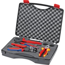 KNIPEX KN 97 91 01 - Surtido de crimpado, con herramienta fotovoltaica