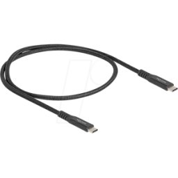 DELOCK 80023 - Cable USB 4.0, clavija C, 100 W, 0,5 m