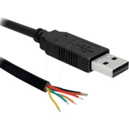 DELOCK 83116 - Convertidor USB 2,0, terminal de cable abierto serial TTL 6 1,8m
