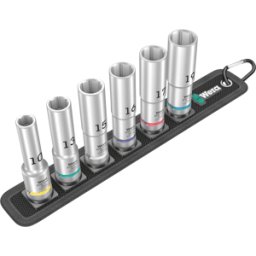WERA 05004565001 - Set de inserción de zócalo, llave Allen, unidad de