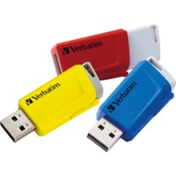 VERBATIM 49306 - Memoria USB, USB 3,2, 16 GB, Store'n'Click, paquete de 3