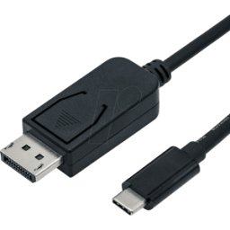 ROLINE 11045845 - Cable, USB-C > DP, 4K 60Hz, negro, St./St 1 m..