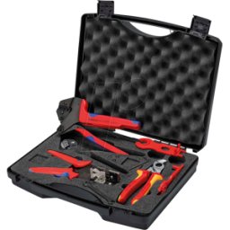 KNIPEX KN 97 91 04 V02 - Caja de herramientas para MC4 fotovoltaico, 7 piezas
