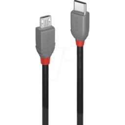 LINDY 36892 - Cable USB 2,0, macho C a macho Micro-B, 2,0 m..