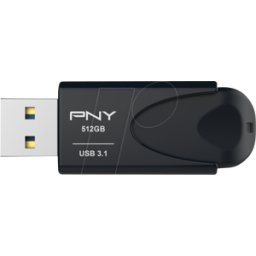 PNY FD512ATT431KK - Memoria USB, USB 3,1, Attaché 4, 512 GB