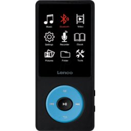 LENCO XEMIO860BU - Reproductor MP4, 8GB, Bluetooth, batería, azul