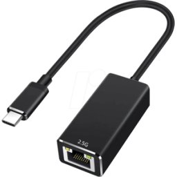 VALUE 12991134 - Tarjeta de red, USB tipo C, 2,5 Gigabit Ethernet, 1 RJ45