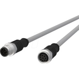 METZ CONNECT MC 142MKA12100 - Cable de sensor, M12, 8 polos, ac > KU, 10 m