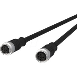METZ CONNECT MC 142MCA22020 - Cable de sensor, M12, 4 polos, KU > KU, 2 m