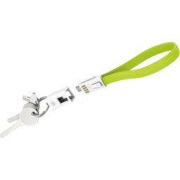 XLAYER 214001 - Sincronizar & cargar llavero, Micro-B, 0,2 m, verde