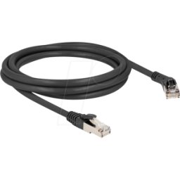 DELOCK 80639 - Cable de red RJ45 Cat.8.1 S/FTP macho 45° en ángulo recto a mach