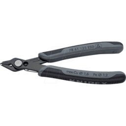 KNIPEX KN 78 61 125 ESD - Alicates de corte lateral ESD, 125 mm, sin bisel, Super Knips®