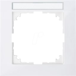 MERTEN ME MPU 4011-3619 - M-PURE, Marco, 1x, blanco polar, con soporte de etiqueta