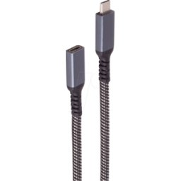 SHIVERPEAKS SHVP BS14-74003 - Cable USB 3.1, conector C a conector hembra, textil, 0,5 m