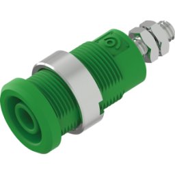 ELECTRO PJP PJP 3265-C-GN - Toma de plátano de seguridad, 4 mm, M4, verde