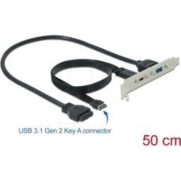 DELOCK 89934 - 1 puerto USB tipo C y 1 puerto USB tipo A.