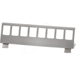 LOGILINK MP0075 - Soporte de riel DIN para 8 módulos KEYSTONE, acero inoxid