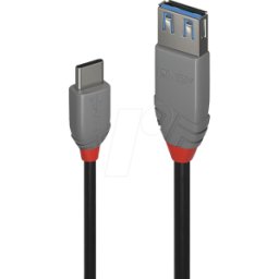 LINDY 36895 - Cable USB 3,1, Un macho a C macho, 0,15 m..