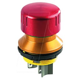 SCHLEGEL FRVKALOO1 - Pulsador de parada de emergencia - 2 NC + 1 S, aluminio