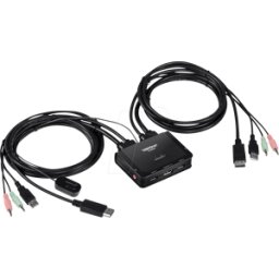 TRENDNET TRN TK-220DPI - Conmutador KVM de 2 puertos, DisplayPort, Audio