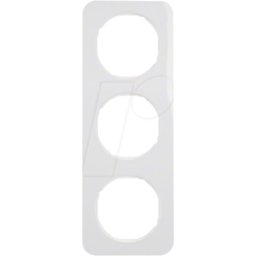 BERKER 10132189 - Marco triple R.1 blanco polar, brillante