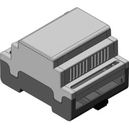 APRA-NORM APRA DB4 GBK - Caja vacía, cerrada, 72 x 58 x 90 mm, 4 TE