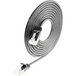 SLIM SL6A 025 SW - Cat.6a cable ligero DELGADO U/FTP 0,25 m negro