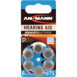 ANSMANN ANS 5013253 - Batería para audífonos, zinc-aire, 11,60x5,40 mm,