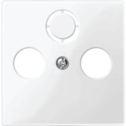 MERTEN EL SM 296719 - Sistema M, placa central, toma de antena, blanco polar, brillant