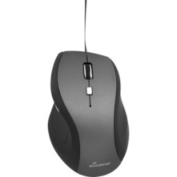 MEDIARANGE MR OS202 - Ratón (mouse), cable, USB, negro/gris