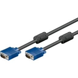 GOOBAY AK SVGA 110 HQ - Cable VGA de monitor de 15 pines, conector VGA de 10 m