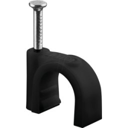 GOOBAY 64683 - Abrazadera de cable de 10 mm, negro, caja de 100