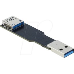 DELOCK 67419 - Adaptador USB 10 Gbps USB Tipo-A hembra a macho recto y plano