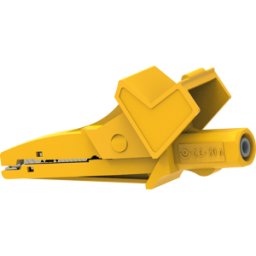ELECTRO PJP PJP 5004/LM-J - Pinza de cocodrilo de seguridad, 4 mm, amarilla