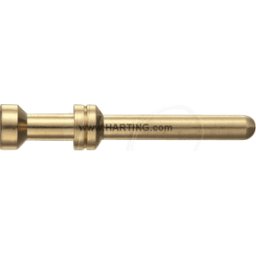 HARTING HAN 933 6118 - Pasador de contacto, 1mm², cobre, chapado en oro