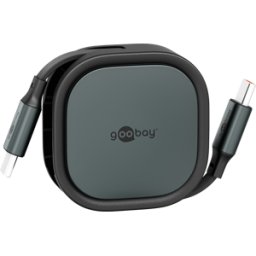 GOOBAY 77424 - Cable de sincronización y carga, USB-C > USB-C, 1 m, enro