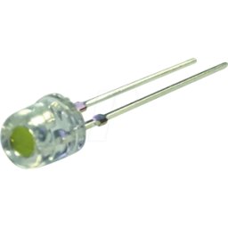 NICHIA LED NSPL510DS - LED, 5 mm, con cable, blanco cálido, 4700 mcd, 50°.