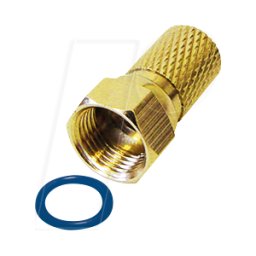 MAXTRACK MATR FFZL0IDGL - Twist-on F-plug, para cable de antena de Ø 7,4 mm
