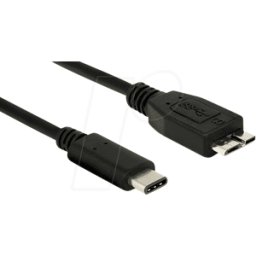 DELOCK 83677 - Cable USB 3.1, conector C a conector Micro B, 1 m