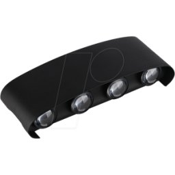 OPTONICA OPT 7411 - Lámpara de pared, 8 W, 3000 K, 680 lm, negro, IP 65
