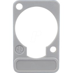 NEUTRIK DSS GR - Placa de rotulación XLR, serie D, gris